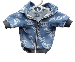 Chanel Denim Zipper Hoodie Jacket