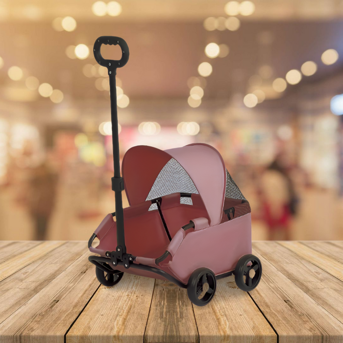 Compact Pet Wagon with Canopy