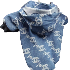 Chanel Denim Zipper Hoodie Jacket
