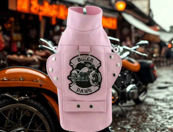 Biker Dawg Vest (Pink)